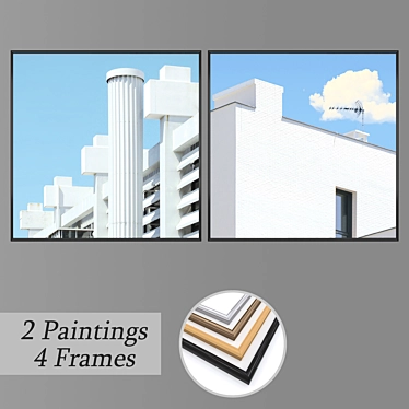 Elegant Wall Art Set 3D model image 1 