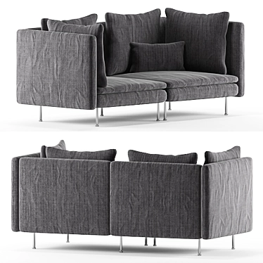 Modern SÖDERHAMN 2-Seater Sofa 3D model image 1 