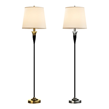 Elegant Borchardt Floor Lamp 3D model image 1 