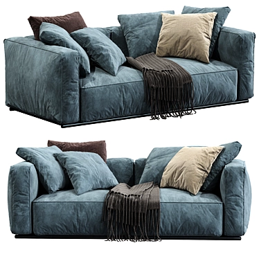 Elegant Poliform Shanghai Sofa 3D model image 1 