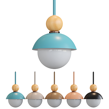 Scandinavian Style Pendant Lamp 3D model image 1 