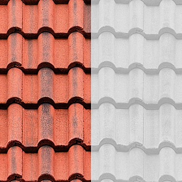 Seamless Clay Roof Texture 3D model image 1 