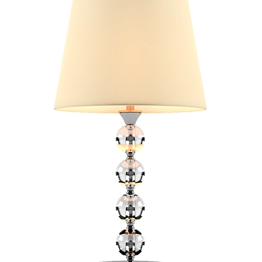 Elegant Crystal Table Lamp 3D model image 1 