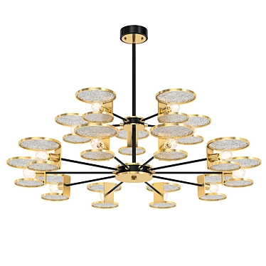 Minimalist Designer Chandelier for Modern Spaces 3D model image 1 