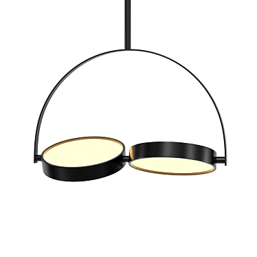 Infinite Circles Pendant 3D model image 1 