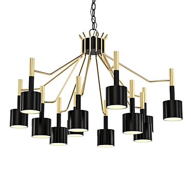 Modern Elegance: Ella Suspension Light 3D model image 1 