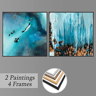 Versatile Set of Wall Paintings 3D model image 1 