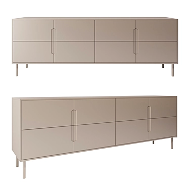 Elegant Sideboard with Doors 3D model image 1 