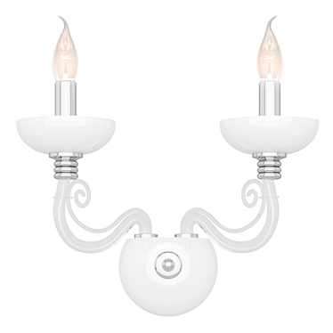 Newport Chrome Wall Sconce 3D model image 1 