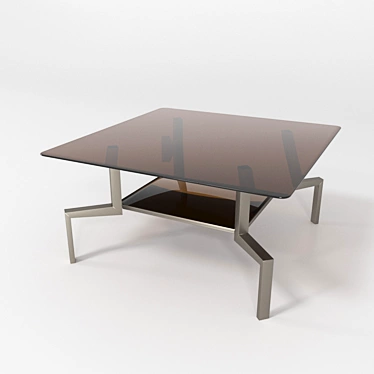 Sleek Coffee Table with PBR Glossiness 3D model image 1 