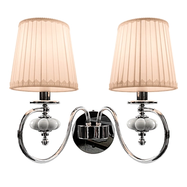 Newport 11002/A: Stylish Chrome Wall Sconce 3D model image 1 