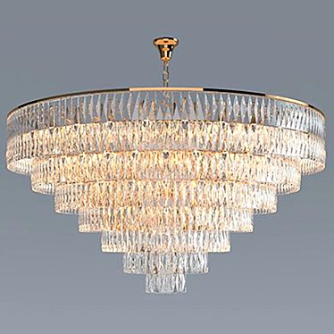 Title: Luxury Newport Crystal Chandelier 3D model image 1 