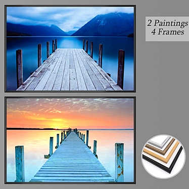 Elegant Wall Art Set 3D model image 1 