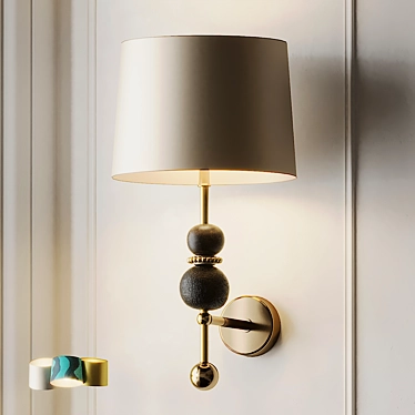 Elegant Chelsea Wall Light 3D model image 1 