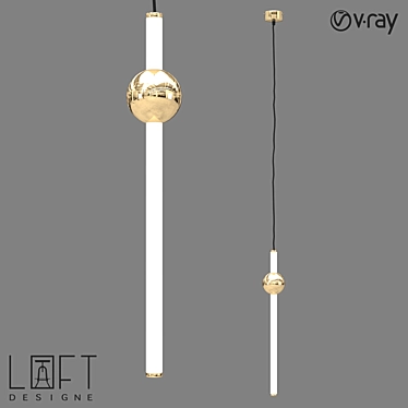 Industrial Style Pendant Lamp - LoftDesigne 7946 Model 3D model image 1 