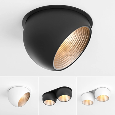 Modular Marbul Recessed: Versatile Lighting Solution 3D model image 1 