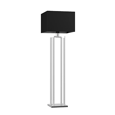 Chrome Crystal Floor Lamp 3D model image 1 