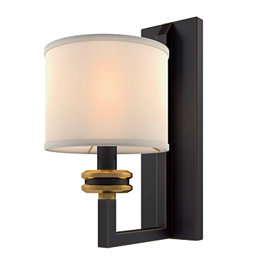 Elegant Newport 3401A Wall Sconce 3D model image 1 