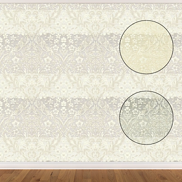 Seamless Wallpaper Set - 3 Colors 3D model image 1 