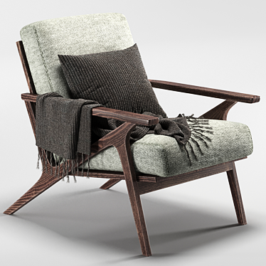 Modern Otio Lounge Chair 3D model image 1 