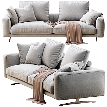 Elegant Campiello Sofa: Perfect Comfort 3D model image 1 