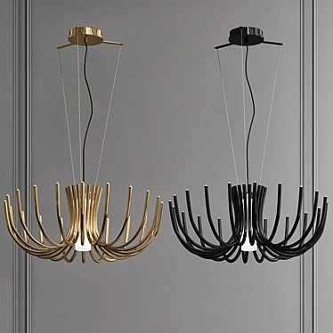 Stardust 2013 Chandelier: Elegant and Dimensional 3D model image 1 