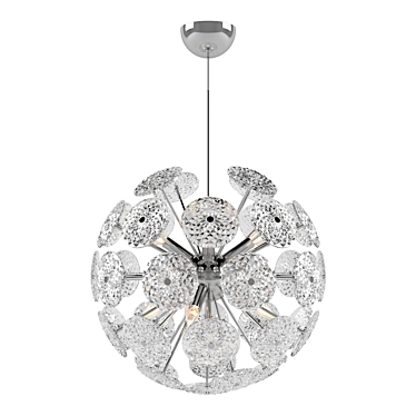 Modern Chrome Pendant Light 3D model image 1 