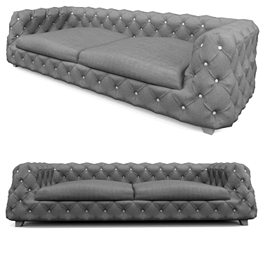 Modern Chesterfield Sofa: Perfect for Modern Projects 3D model image 1 