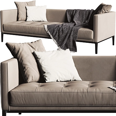 Sleek Maxalto Simpliciter Sofa 3D model image 1 