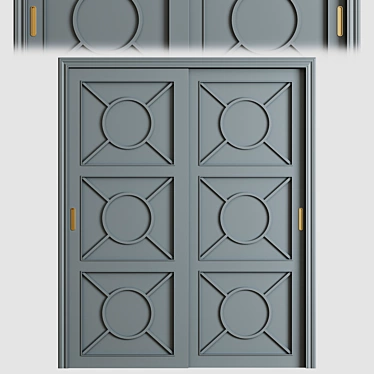 Sliding Door Cash Wardrobe 3D model image 1 