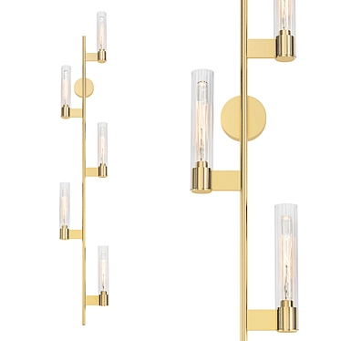 Elegant Pastis 5-Light Sconce 3D model image 1 