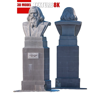 Mendeleev Sculpture: Detailed 3D Model 3D model image 1 