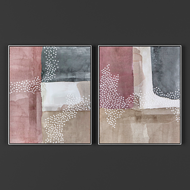  Artistic Frames: 2-Piece Collection 3D model image 1 