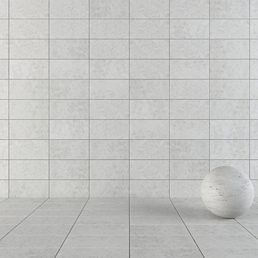 Modern Concrete Wall Tiles 3D model image 1 