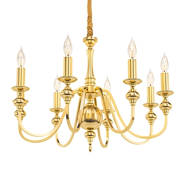 Elegant Italian Pendant Light 3D model image 1 
