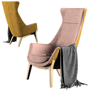 Grilli Wilde Armchair: Elevated Elegance 3D model image 1 