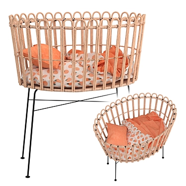 CozyDreams Bassinet: Zara Home 3D model image 1 