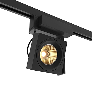 Sleek Square Modular Light 3D model image 1 