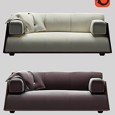 Professional 3D Sofa Model: Highly Detailed & Ready for Architectural Visualizations 3D model image 1 