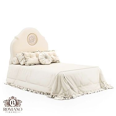 Handcrafted Mini Romano Home Bonnie Bed 3D model image 1 