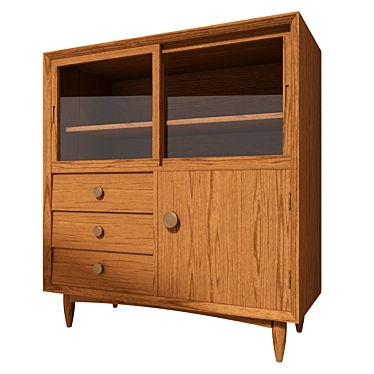 Vintage Style Dresser 3D model image 1 