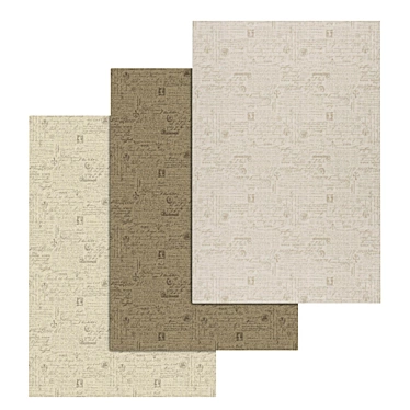 Luxury Carpet Set: High Quality Textures 3D model image 1 