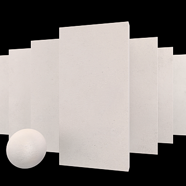 Core Grey Concrete Set: Multi-Texture, High Definition 60x120cm Tiles (Corona & Vray) 3D model image 1 