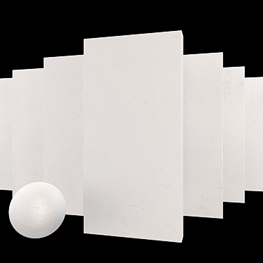 CORE White Concrete Set - HD Textured Multi-Texture Collection 3D model image 1 