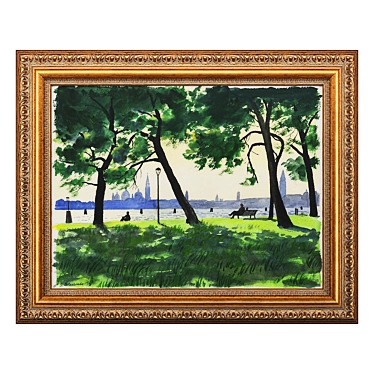 Classic Framed Artwork 3D model image 1 