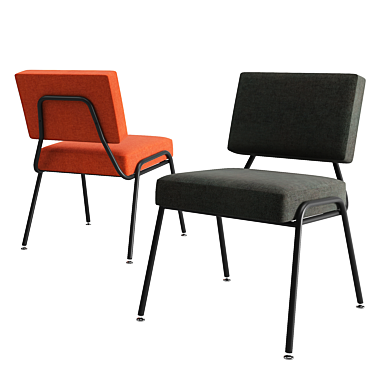 Retro Modern Knox Chair Set 3D model image 1 