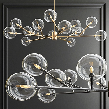 Orion CTC Chandelier - 3 Designs 3D model image 1 