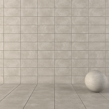 CORE FUME Concrete Tiles Set 3D model image 1 