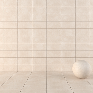CORE BEIGE Concrete Wall Tiles 3D model image 1 
