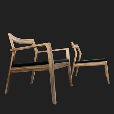 Modern Elegance: Walter Knoll Krusin Lounge Chair 3D model image 1 